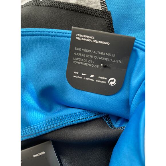 Nike Performance Womens One Color Block Dri-Fit Tight Fir 7/8 Leggings NEW 1X - Picture 10 of 12